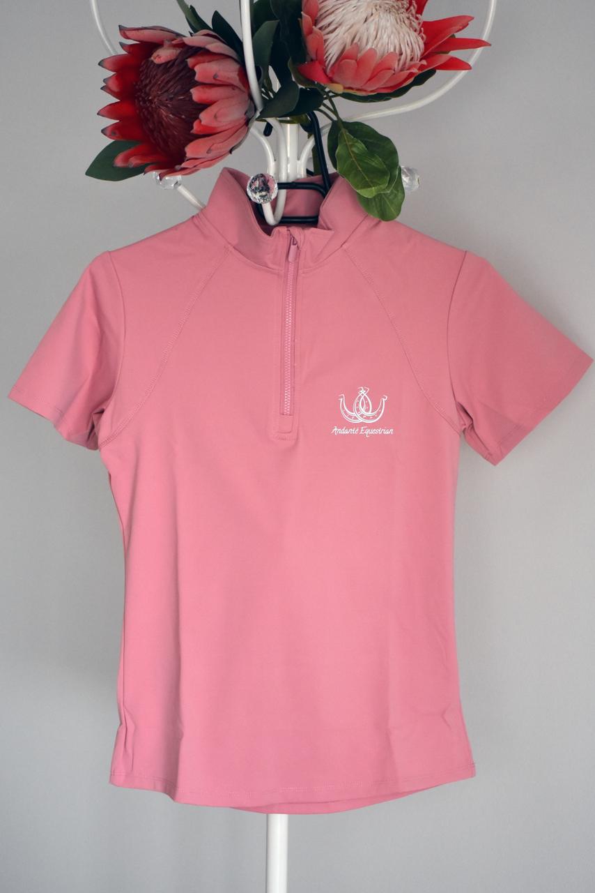 Zip Up Short Sleeve Base Layer